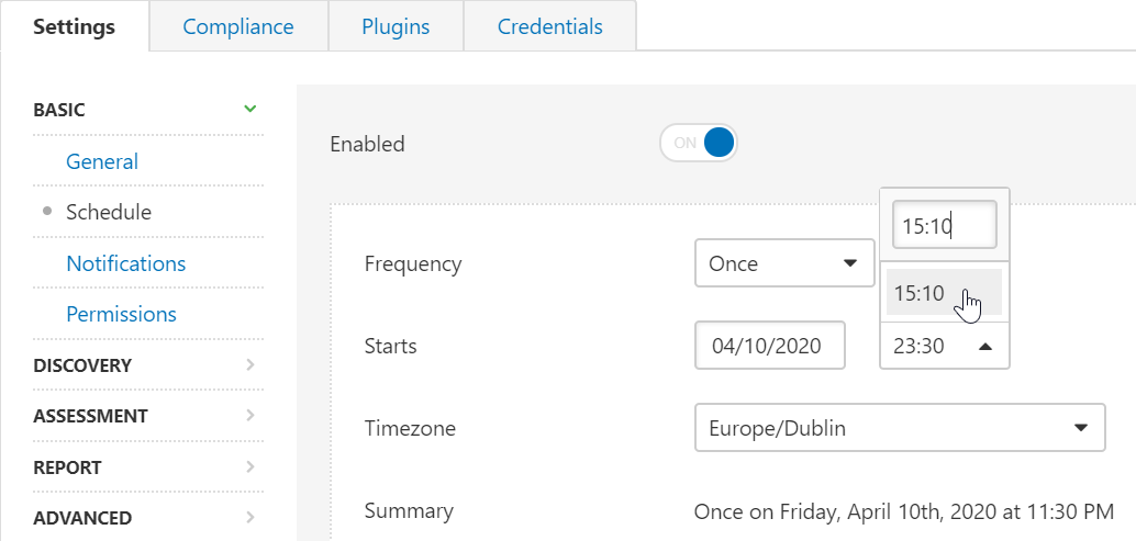 Scheduled Scanner